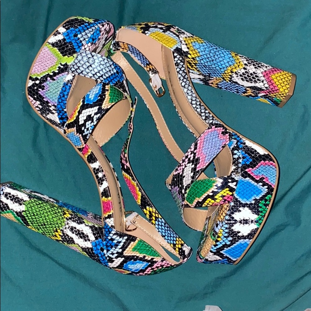 Snakeskin Heels